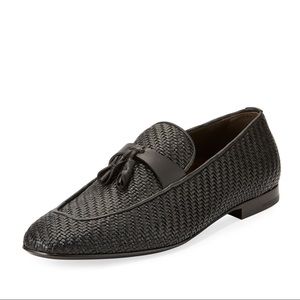 Ermenegildo Zegna Lido Woven Tassel Penny Loafer